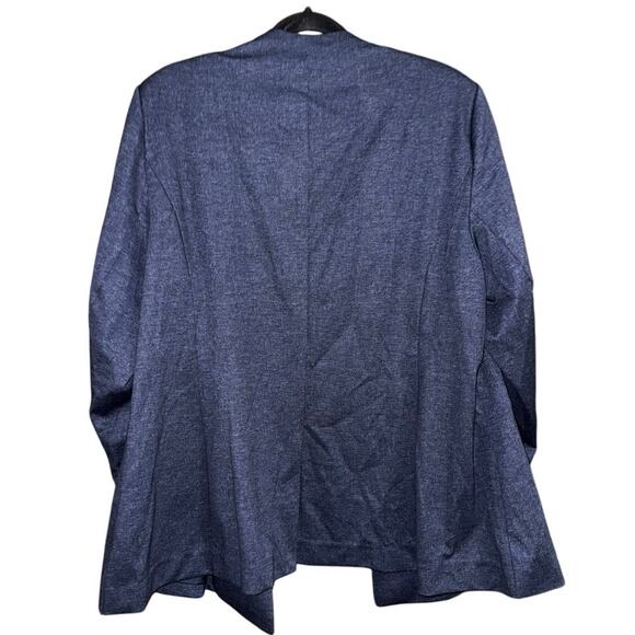 Lane Bryant Ponte Bryant Collarless Blazer NWT night sky blue Womens plus sz 22 - Picture 5 of 6